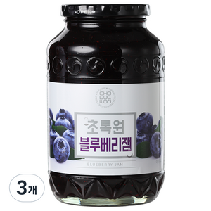 초록원 블루베리잼, 1kg, 3개