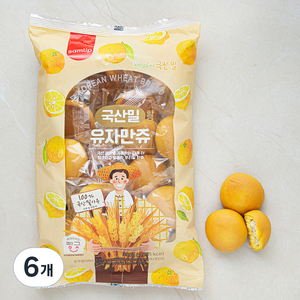 삼립 국산밀 함유 유자 만쥬, 300g, 6개