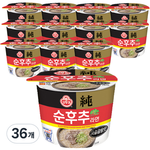 오뚜기 순후추라면 사골곰탕맛 컵라면 105g, 36개