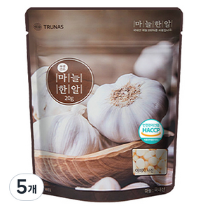 자연한알 간편양념 마늘한알 향신료, 20g, 5개