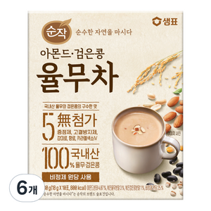 순작 아몬드 검은콩 율무차, 18g, 10개입, 6개