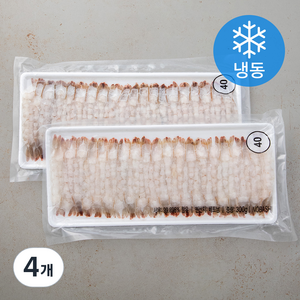 흰다리새우살 40미 (냉동), 300g(40미), 4개