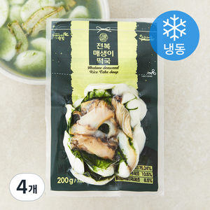 신지어부가 마음담은 전복 매생이 떡국 (냉동), 200g, 4개