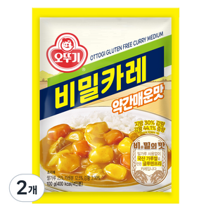 오뚜기 비밀카레 약간매운맛, 100g, 2개