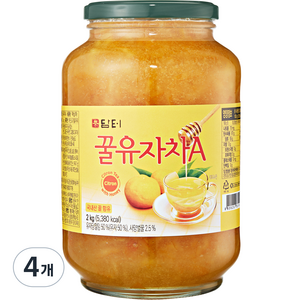 담터 꿀유자차A, 2kg, 4개