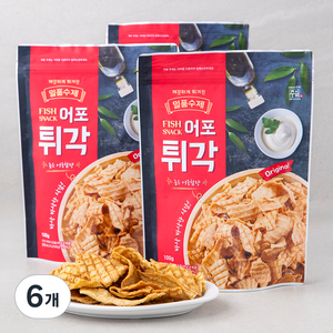 일품수제 어포튀각 FISH SNACK, 100g, 6개