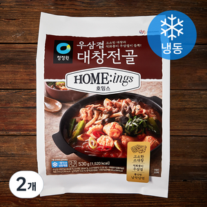 대상 호밍스 우삼겹 대창전골 2~3인분 (냉동), 530g, 2개