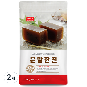 오큐비 분말한천, 100g, 2개