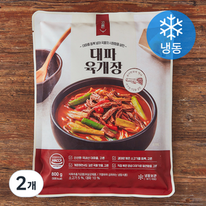 고른 대파 육개장 (냉동), 800g, 2개