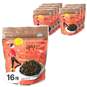 미스김자반 광천 새우 멸치, 40g, 16개