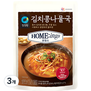 호밍스 김치콩나물국, 450g, 3개