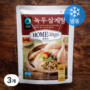 청정원 호밍스 녹두 삼계탕 (냉동), 900g, 3개