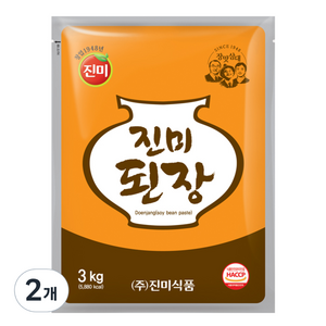 진미 된장, 3kg, 2개