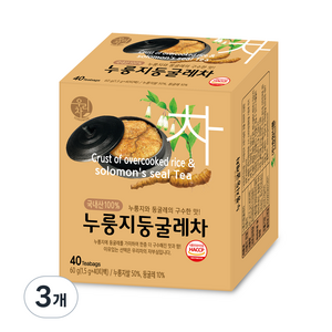 우리차 누룽지 둥굴레차, 1.5g, 40개입, 3개