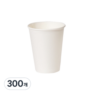 무지 종이컵 8oz, 1개입, 300개