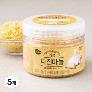 맑은물에 의성 다진마늘, 200g, 5개