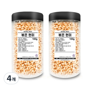 고미네 볶은 현미, 100g, 4개