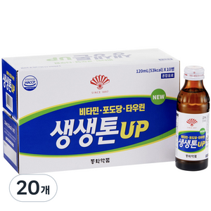 생생톤 UP 에너지 음료, 120ml, 20개