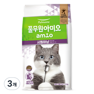 아미오 전연령 시원하냥 고양이 건식사료, 1.5kg, 3개, 닭