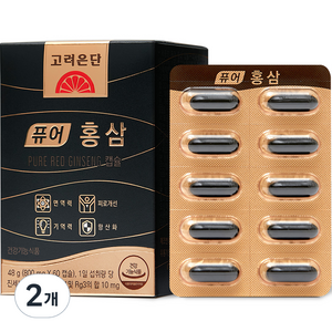 퓨어 홍삼 48g, 60정, 2개