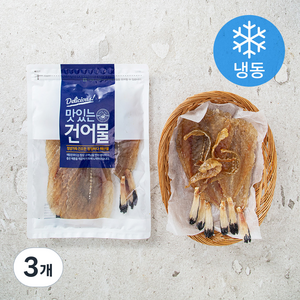 해맑은푸드 통순살 꼬리아귀포 (냉동), 300g, 3개