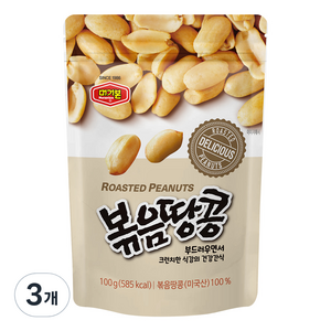 머거본 볶음땅콩, 100g, 3개