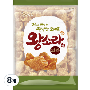 청우식품 왕소라형 과자, 120g, 8개