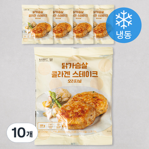 브랜드닭 콜라겐 스테이크 오리지널 (냉동), 100g, 10개