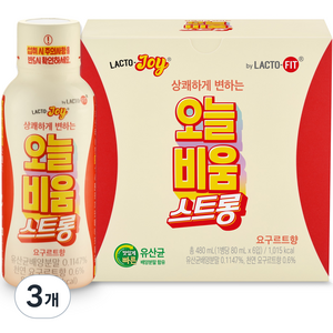 락토조이 오늘비움 스트롱, 480ml, 3개