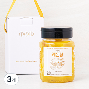 짱죽 진한 이오이 수제 레몬청, 500g, 3개