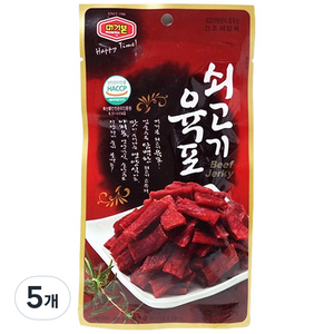 머거본 쇠고기 육포, 25g, 5개