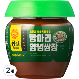 몽고식품 항아리 양념쌈장, 500g, 2개