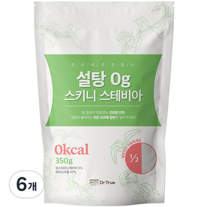 설탕 0g 스키니 스테비아, 350g, 6개