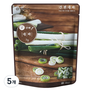 자연한알 간편양념 간편대파, 7g, 5개