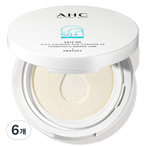 AHC 세이프온 시카 카밍 이엑스 선 쿠션 SPF50+ PA++++, 25ml, 6개