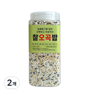 대한농산 통에담은 찰오곡밥, 800g, 2개