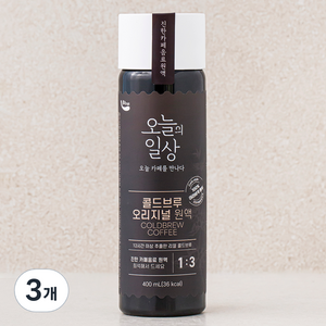 오늘의일상 콜드브루 원액, 400ml, 3개