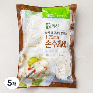 풀무원 풀스키친 손수제비, 1kg, 5개