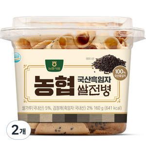 농협 흑임자 쌀전병, 160g, 2개