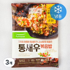 풀무원 통새우 볶음밥 2인 (냉동), 450g, 3개