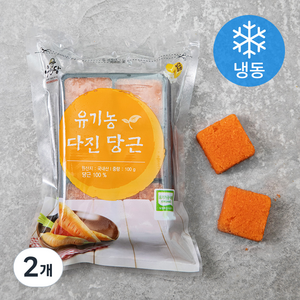 유기가공식품 인증 웰팜넷 유기농 다진당근 (냉동), 100g, 2개