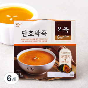 본죽 단호박죽, 270g, 6개