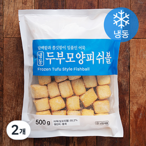 세미원 두부모양 피쉬볼 (냉동), 500g, 2개