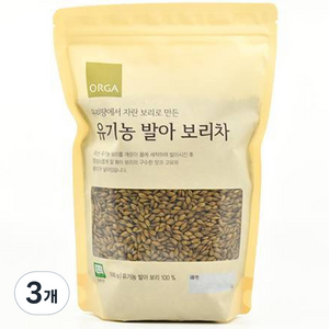 올가홀푸드 우리땅에서 자란 보리로 만든 발아 보리차, 500g, 1개입, 3개