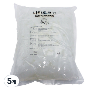 나타드코코 코코넛젤리, 1kg, 5개