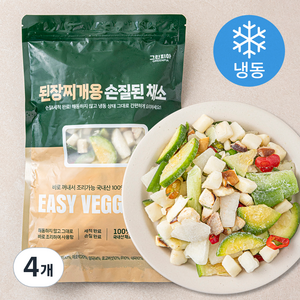 그린피아 된장찌개용 손질된 채소 (냉동), 450g, 4개