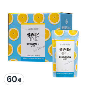 카페베네 블루레몬에이드, 190ml, 60개