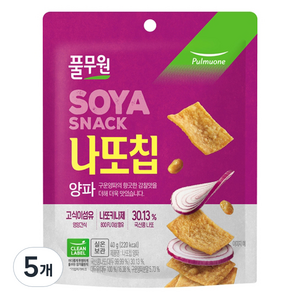 풀무원 나또칩 양파, 40g, 5개