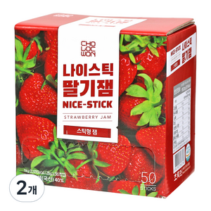 초록원 나이스틱 딸기잼 50p, 1kg, 2개