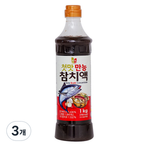 첫맛 만능 참치액, 1kg, 3개